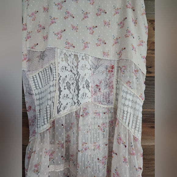 NWT Free People Daniella Lace Maxi Skirt Floral White Size M - Picture 6 of 8